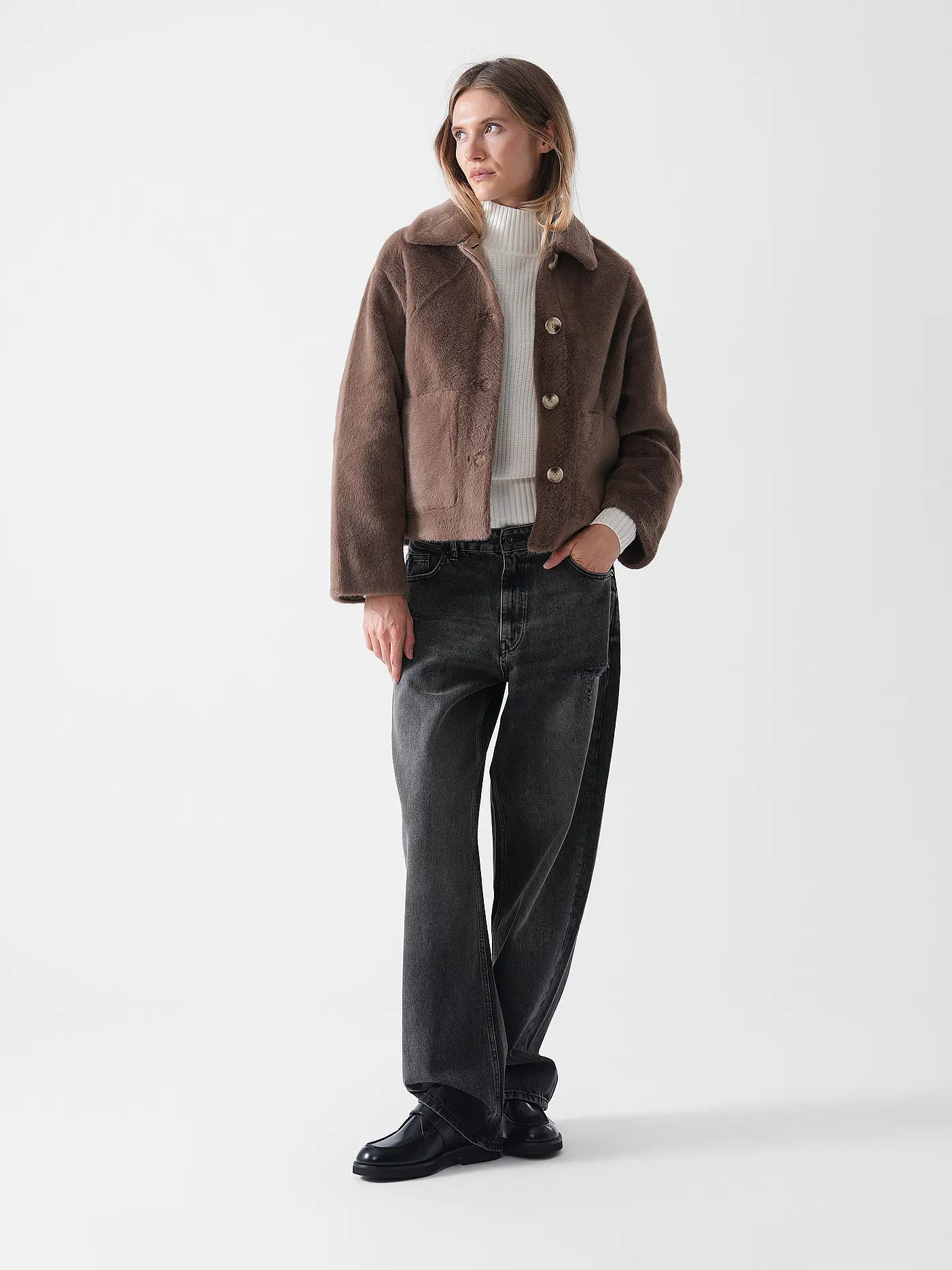 PRIDE TO BE | Jacke in Felloptik HELENA | 